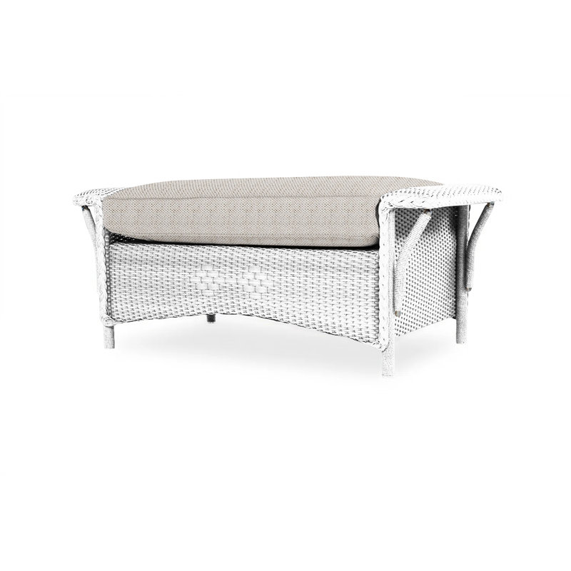 Nantucket Outdoor Ottoman, Callen Driftwood, Pewter