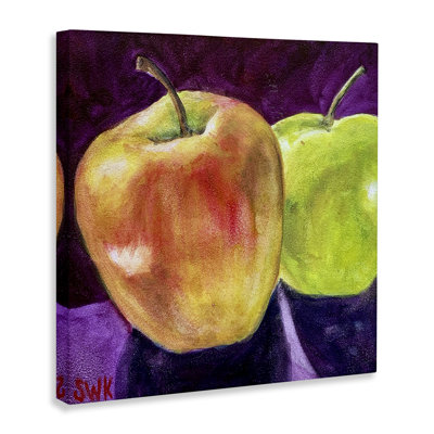 Art mural sur toile Traditional Golden Apples, design par Sarah Waldron Kimball