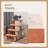 4 Levels Cat Steps with Scratching Posts for High Bed, Sofa, Brown