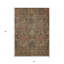 Tapis damassé intérieur brun 3 pi x 5 pi
