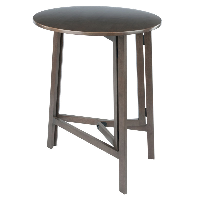 Table ronde haute Torence, gris huître