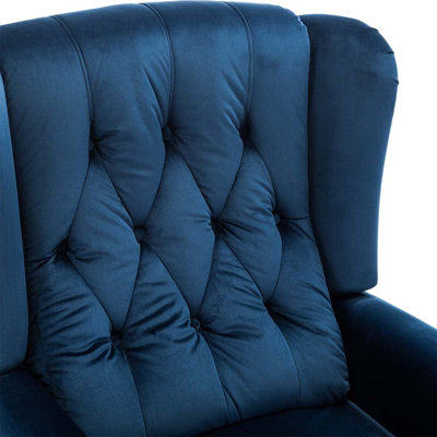 Conatser 78cm Wide Velvet Wing Chair Recliner