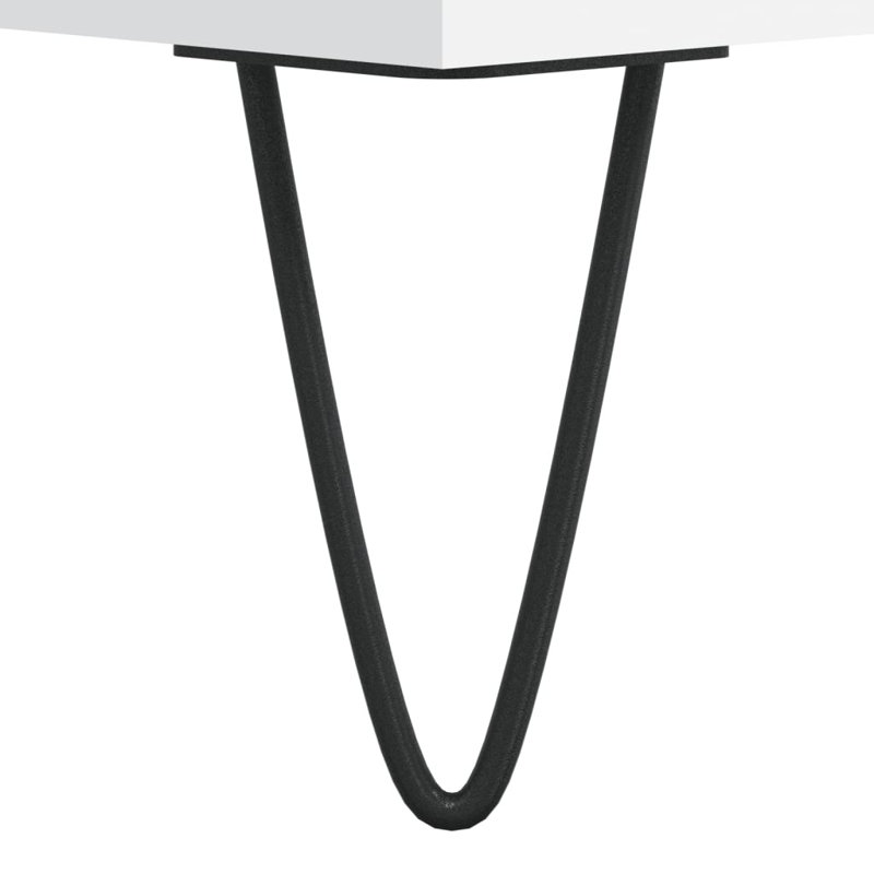 Moriaty Coffee Table, White, 90cm L x 44.5cm W x 45cm H