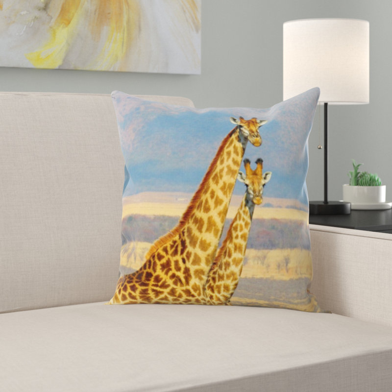 Coussin girafes