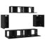 TV Cabinet Set 6 Pcs 80 X 30 X 30 Cm Engineered Wood-1646351299