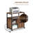 Office Filing Cabinet With Charging Ports, Printer Stand, And Metal Frame For A4 And Letter Size Documents
