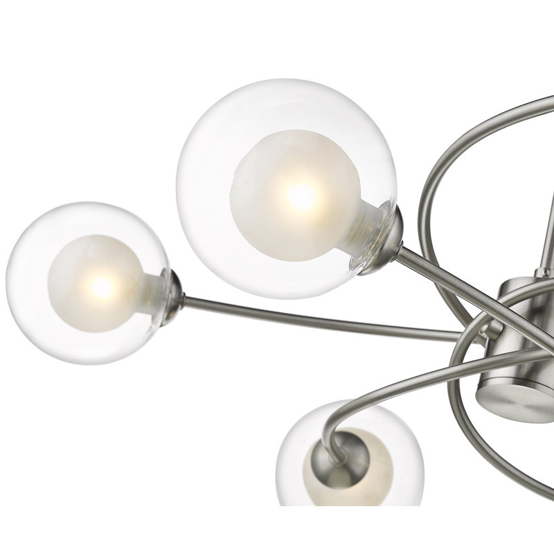 Joellen Glass Semi Flush Mount