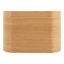 Cirq Oak Wood Nightstand with Leather Drawer Pulls