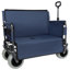 Chariot pliant 3 en 1 avec siège de banc - capacité de 500 lb, pneus de plage de 9 po x 4 po pour le camping et la plage-122456821