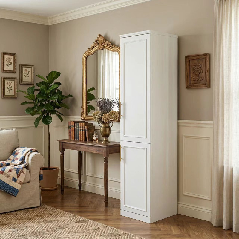 Bayleigh 2-Door Armoire with Shelves and Clothing Rod