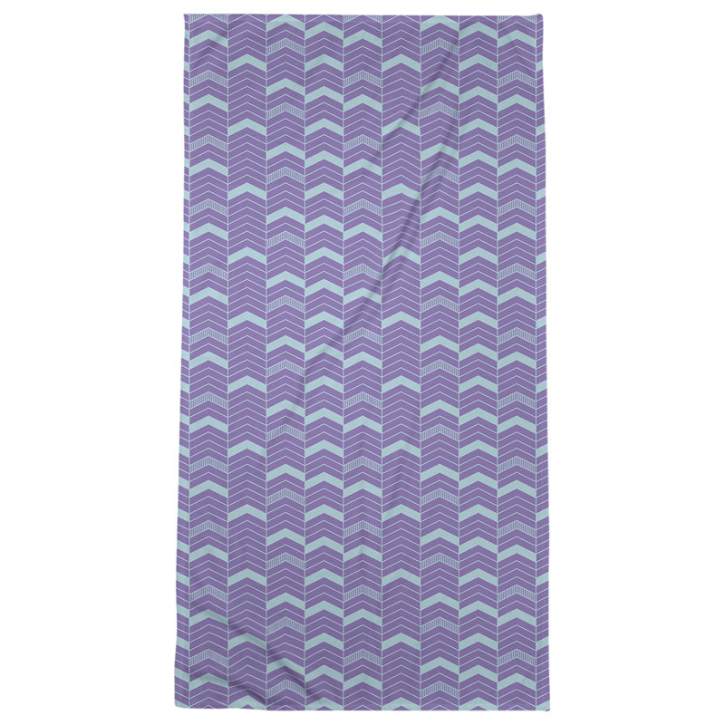 Stephenie Beach Towel, Purple/Light Blue/Gray