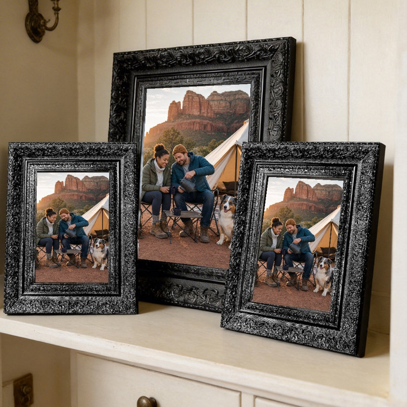 Cadre photo 5 pièces x 7 po 1 PC, Noir, 1, L 5 po x H 7 po