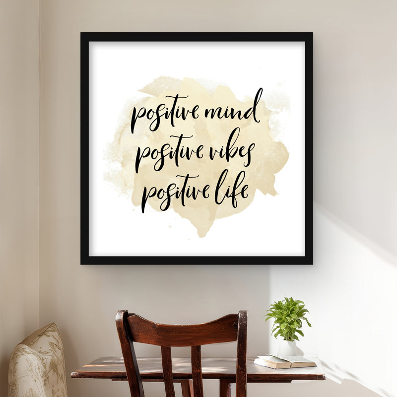 Positif esprit positif, impression encadrée Shapes Spiritual, H 24 po x l 24 po