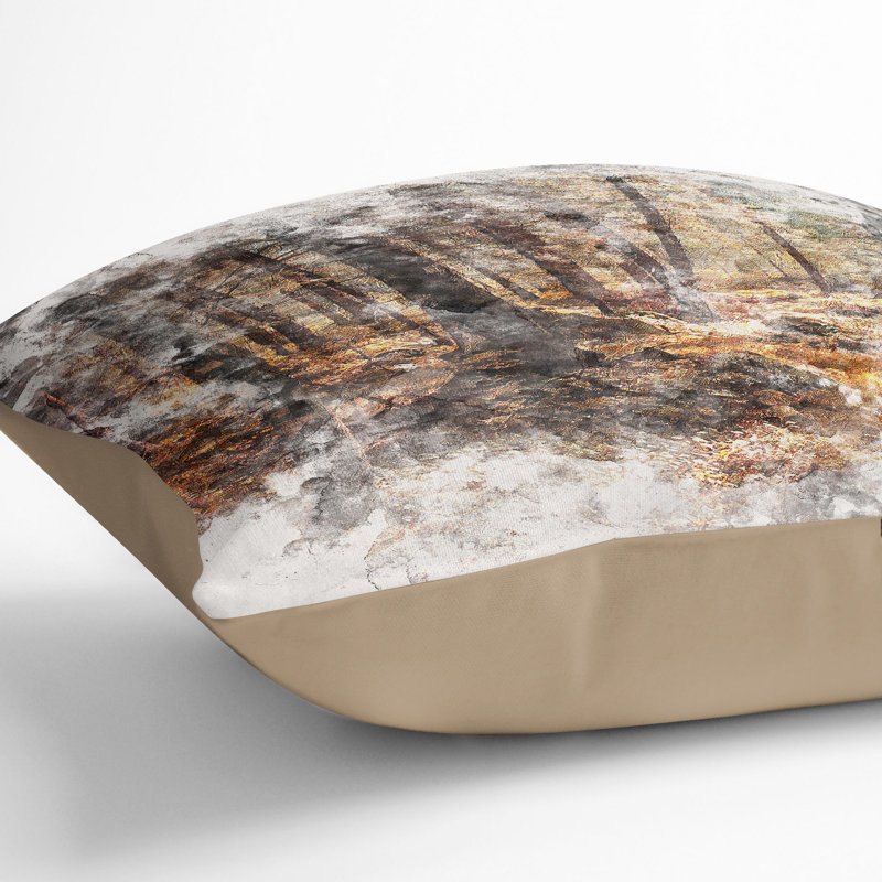 Within the Woods Cushion with Filling, Stone, 55cm H x 55cm W x 20cm D