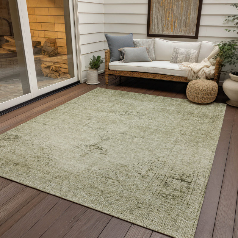 Tapis intérieur / extérieur Nayelin, Rectangle 10 pi x 14 pi