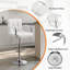 Tabouret de bar pivotant en velours et en polyuréthane pivotant Brychan-1394896345