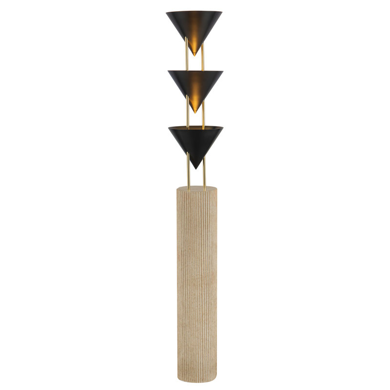 Versus 67-in Brass Floor Lamp, Urban Bronze