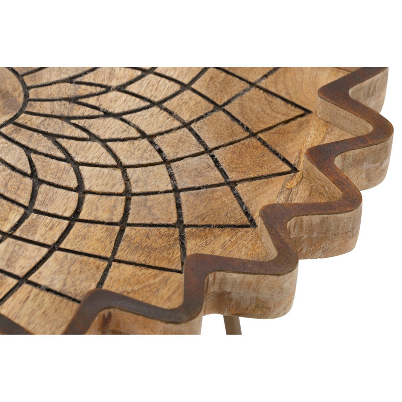Delila Solid Wood 4 Legs Coffee Table, 45cm H x 40cm W x 40cm D