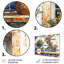 «Blue and Green Kitchen Greek Kitchen», ensemble d'art mural-107195240-107195239