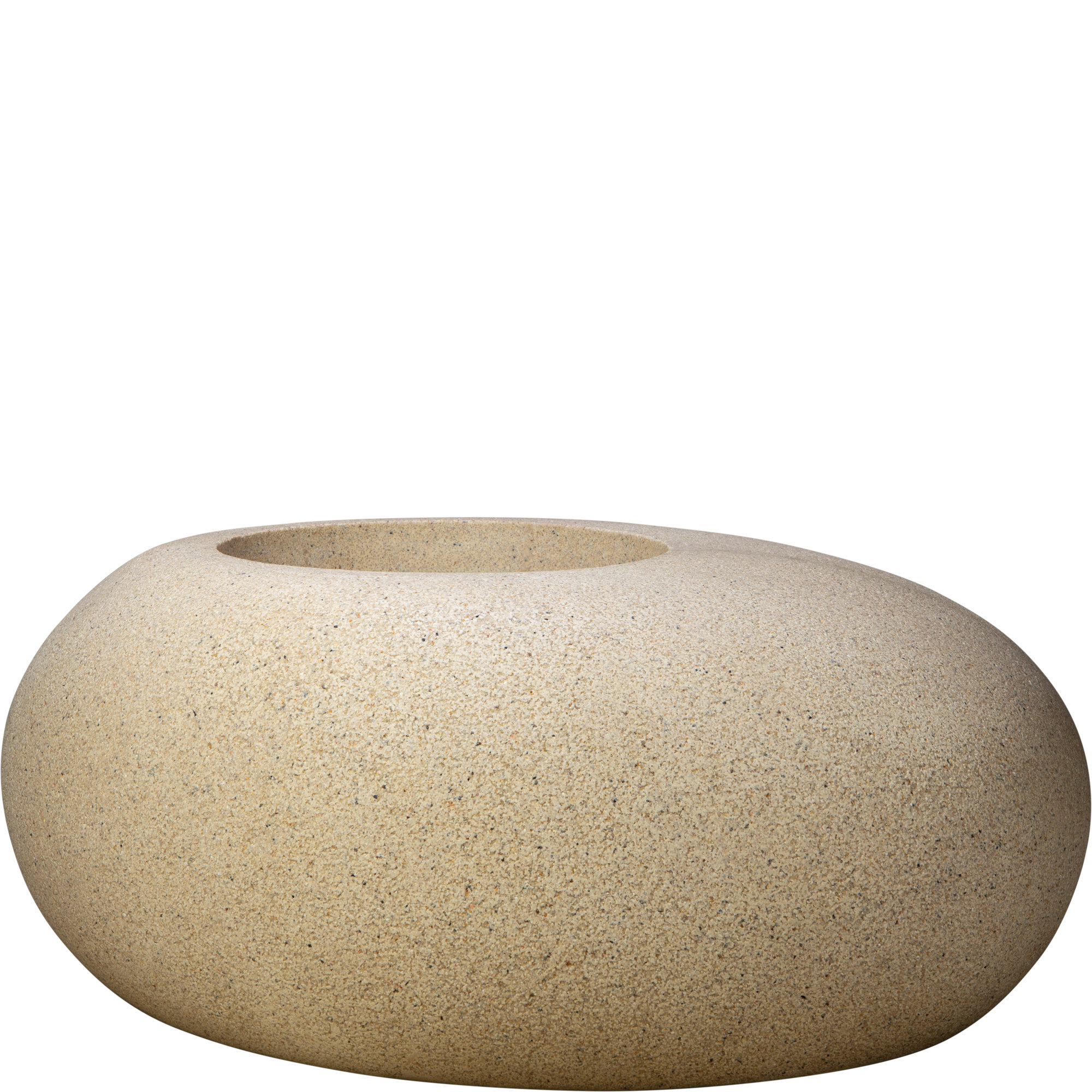 Lightweight Rock Garden Planter, Tan