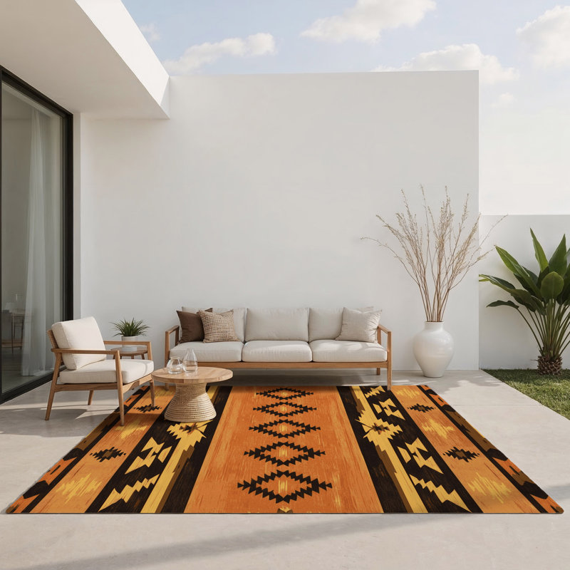 Tapis intérieur et extérieur Nomad’S Trail, Rectangle 9 pi x 12 pi