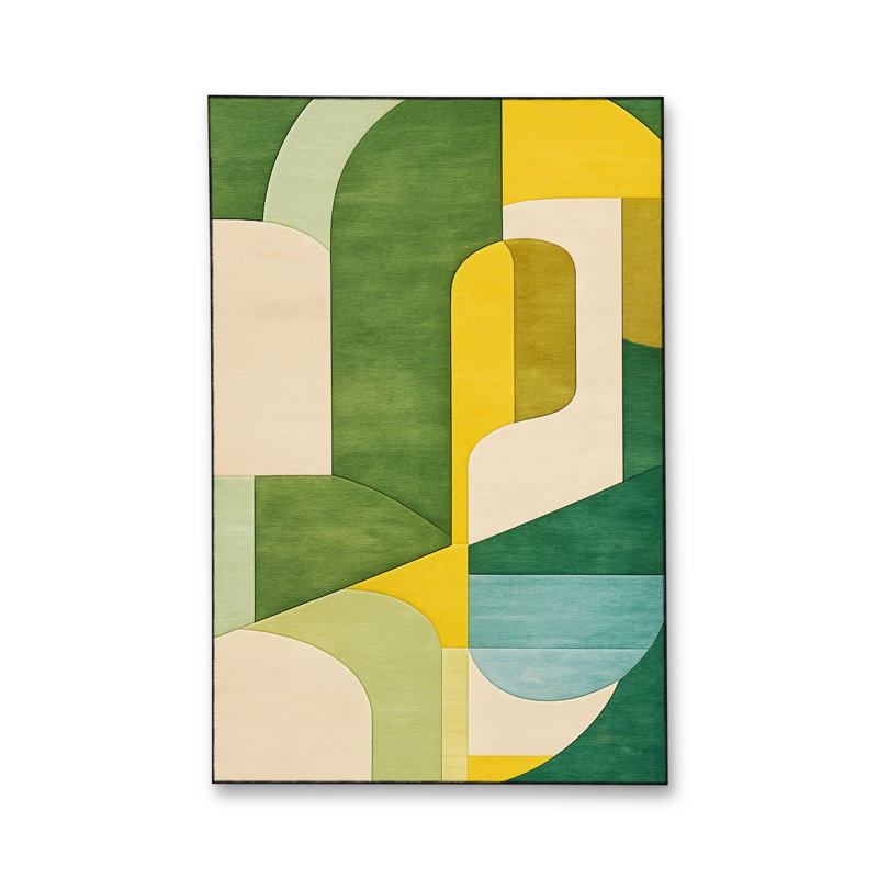 Tapis tissé à la crème Mosso, 4 pi 11 po x 9 pi 10 po