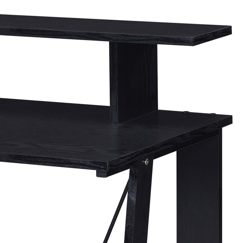 Nypho Black Finish Writing Desk, Black