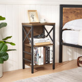 Rustic 3-Tier Bookcase - Space-Saving Bookshelf With Unique Design, Durable Storage For Office, Living Room, Bedroom