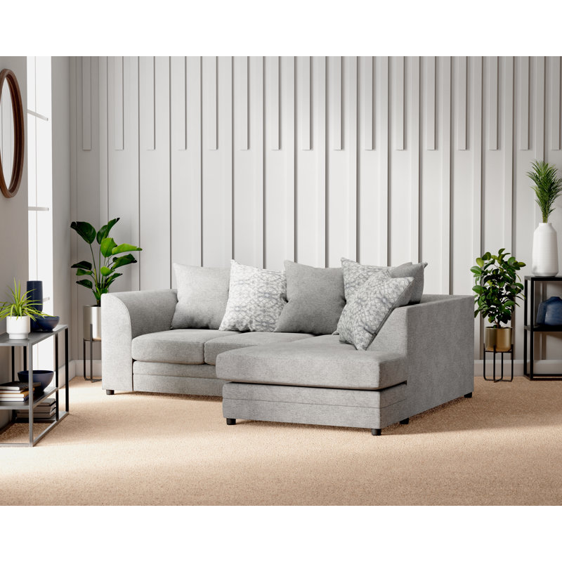 Ellaria Missy Corner Sofa, Right Hand Facing, Grey
