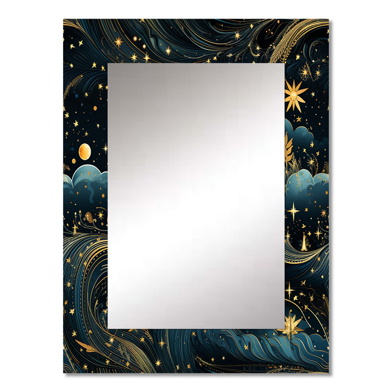 Alaxandria bleu céleste motif bohème, 32 po x 24 po