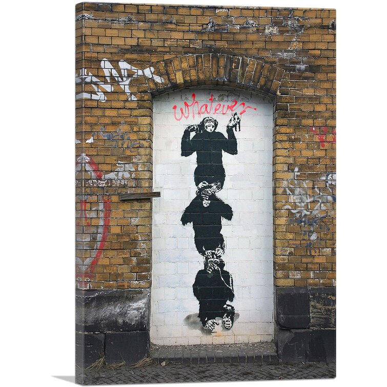 JaxsonRea I Am Father by Banksy Graphic Art on Wrapped Canvas Size: 12 H x 18 W x 1.5 D