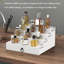 Organisateur de parfum pour hommes, organisateur de parfum en bois blanc à 4 niveaux avec tiroir et compartiment caché, porte-parfum-1008179624