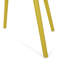 Mobilier d'extérieur jaune en polypropylène - Chaise Lotus avec impact - propriétés et résistance aux intempéries pour la salle à manger