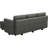 Alyciana U-Shaped Upholstered Sectional Couch Apartment Modular Sofa with Storage Ottoman-1246841950