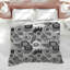 Édredon à motif floral monochrome-133733895