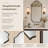 Airius Decorative Scalloped Bathroom Vanity Mirrors, Arched Wall Mirror-1559797688-1559797665