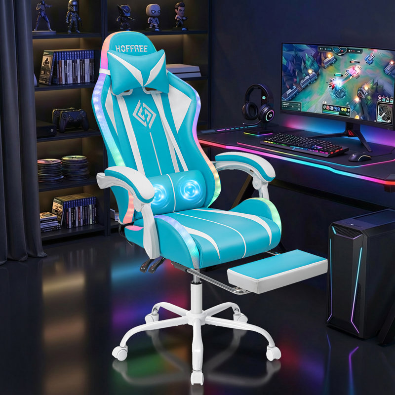 Fauteuil inclinable ergonomique Hoffree, Bleu