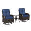 Ensemble de patio pivotant en osier 3 pièces avec coussin 6 po Hilmir-1772998402-1772998407