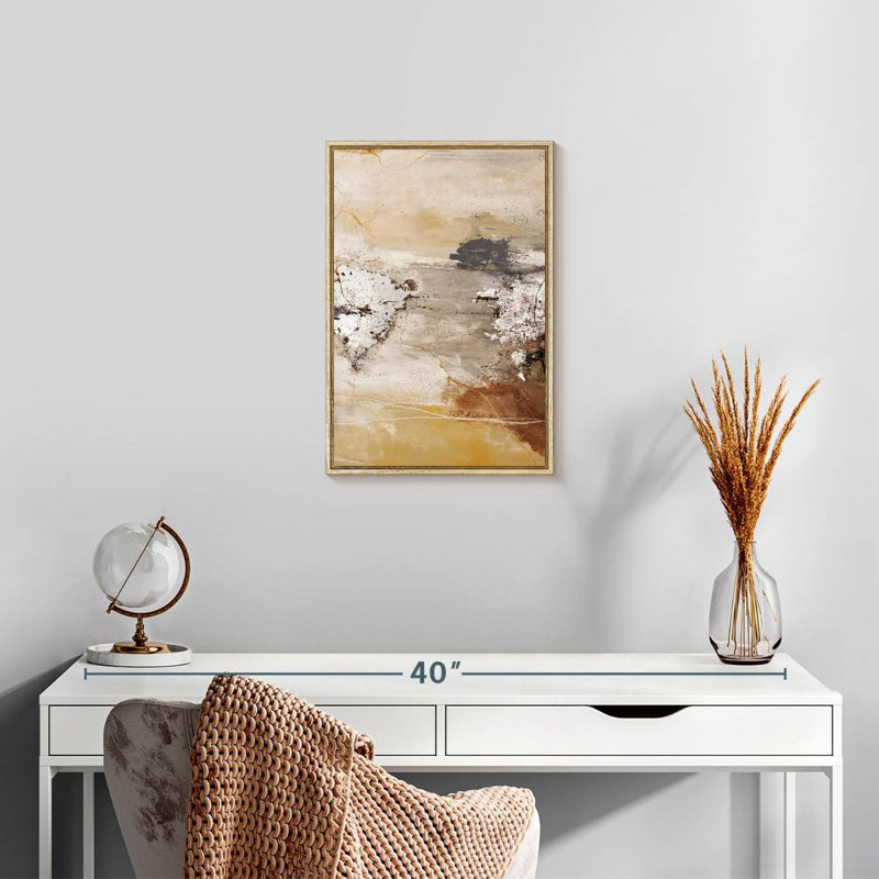 Espace argent, Cadre flottant en bois naturel, 13 po x 19 po