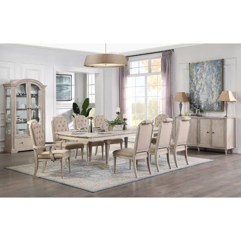 Cayci Extendable Solid Wood Base Dining Table