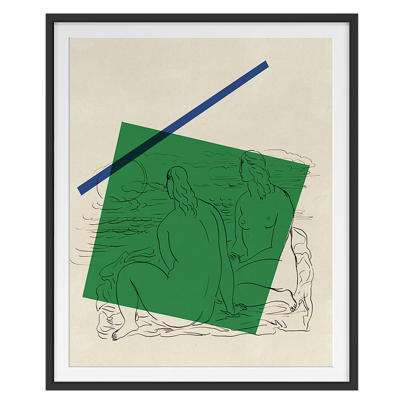Classical Modern 3 Print by THE Studio, Black Framed, 25" H x 21" W