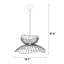 Luminaire suspendu géométrique 1 lumière Elara-944079865