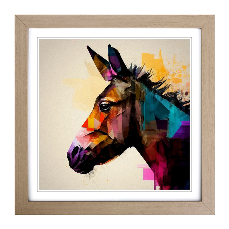 Single Picture Frame Print on Wood, Oak