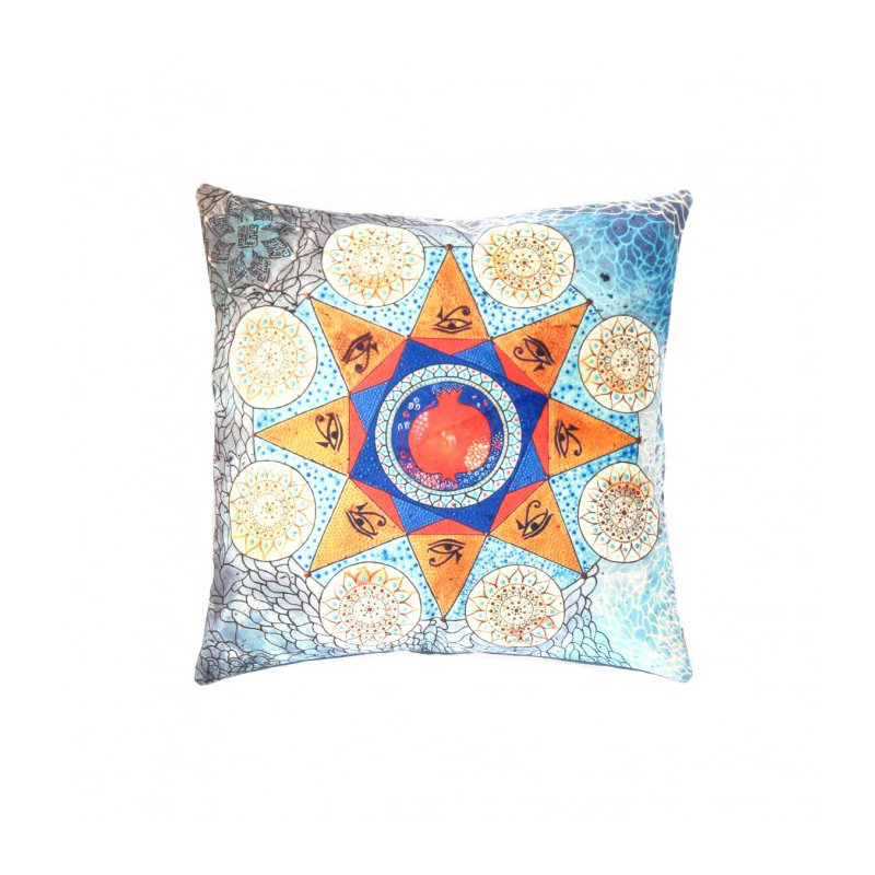 Square Pillow Cover & Insert, Light Blue