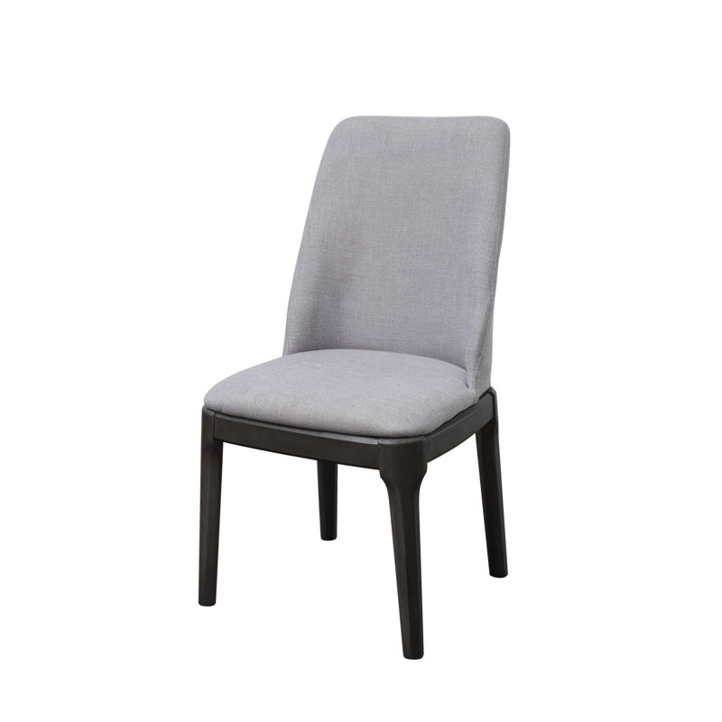 Chaise parsons en lin gris
