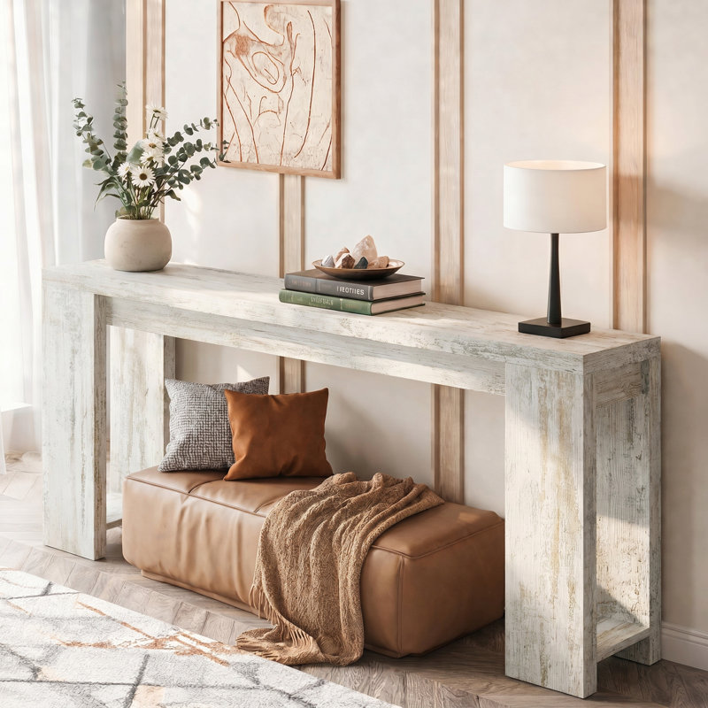 Console 70,9 po pour vestibule, Gris rustique