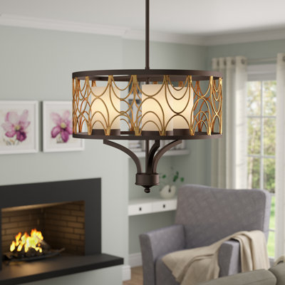 Cassilis 3 - Light Dimmable Drum Chandelier