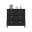 Commode 3 tiroirs Wenge avec rangement fonctionnel