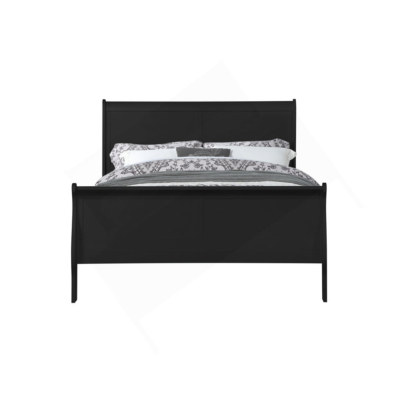 Louis Philippe Black Finish E. King Bed