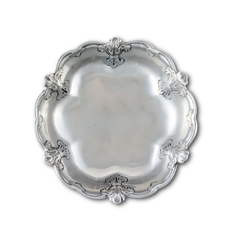 Fleur De Lis Aluminum Novelty Serving Bowl